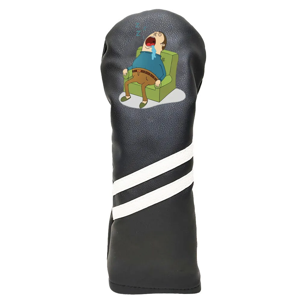 Wholesale Custom Golf Driver Head Cover Cartoon Embroidery Golf Accessories Waterproof Leather Malbon Golf Club Cover
