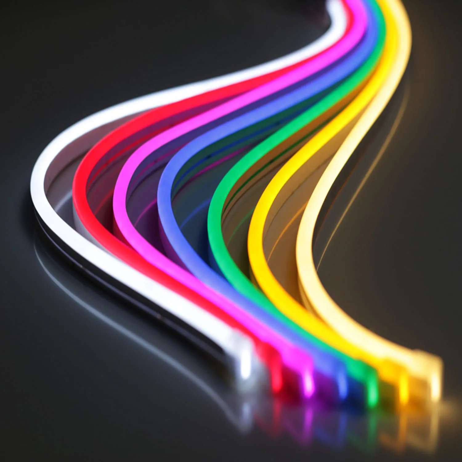 RGB IP67 5V 12V 24V Silicone Custom Flex LED Neon Sign Strip Light