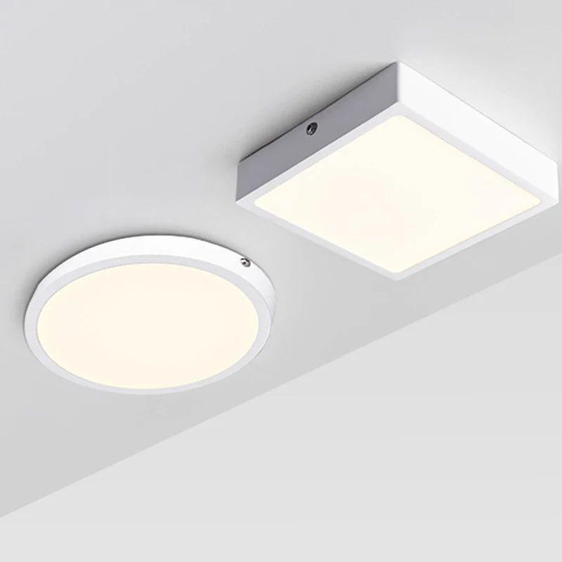 Modern Surface Mounted Bedroom Living Room Home Lighting Round Black Ceiling Light Led Ceiling Lamp Aluminum Led Panel 1800 0.5