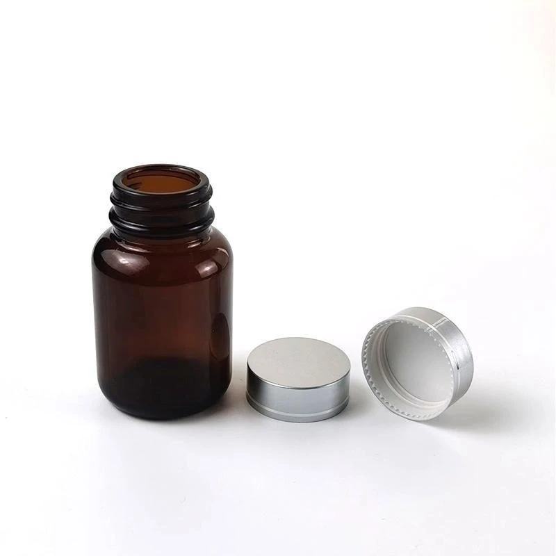 Wide mouth 120ml 250ml amber glass capsule supplement bottles counting bottling machine for tablets and capsule