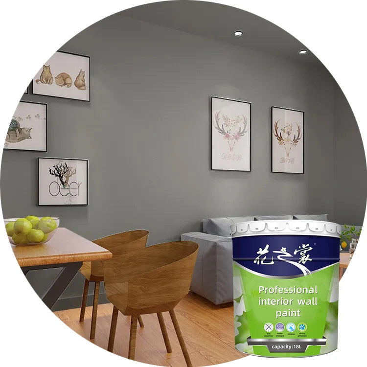 OEM ODM Colorful Interior Bedroom Wall Coating Net Smell Latex Emulsion Paint