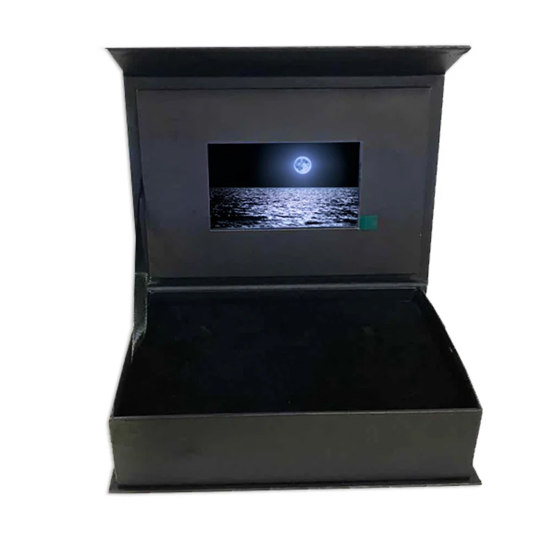 The industry china wholesale lcd video gift box 4.3 inch screen jewelry display for invitation