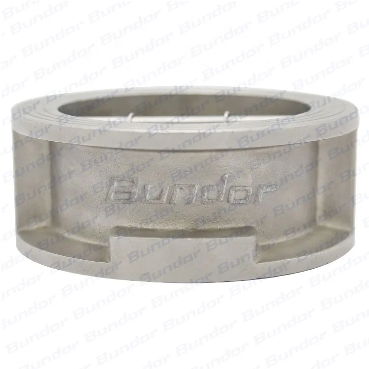 Bundor ss 316 stainless steel non return valve 1.6Mpa dual plate 4 - 6 inch 100mm check valve