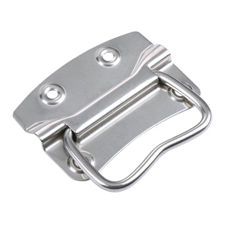 Zinc Plated Steel Suitcase Antique Drawer Handle Flight Case Handle Metal Case Handle