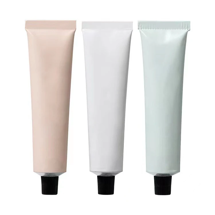 Aluminum Plastic Empty Travel Squeeze Bottle Cream Containers 50pcs/lot Soft Tube Luxury Hot Sale 100ml Custom Wholesale Golden