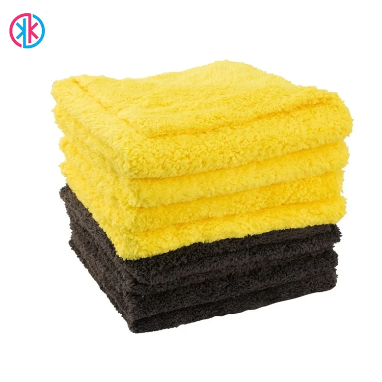 edgeless microfiber towel car car wash towel 500gsm beach towel car logo coral fleece