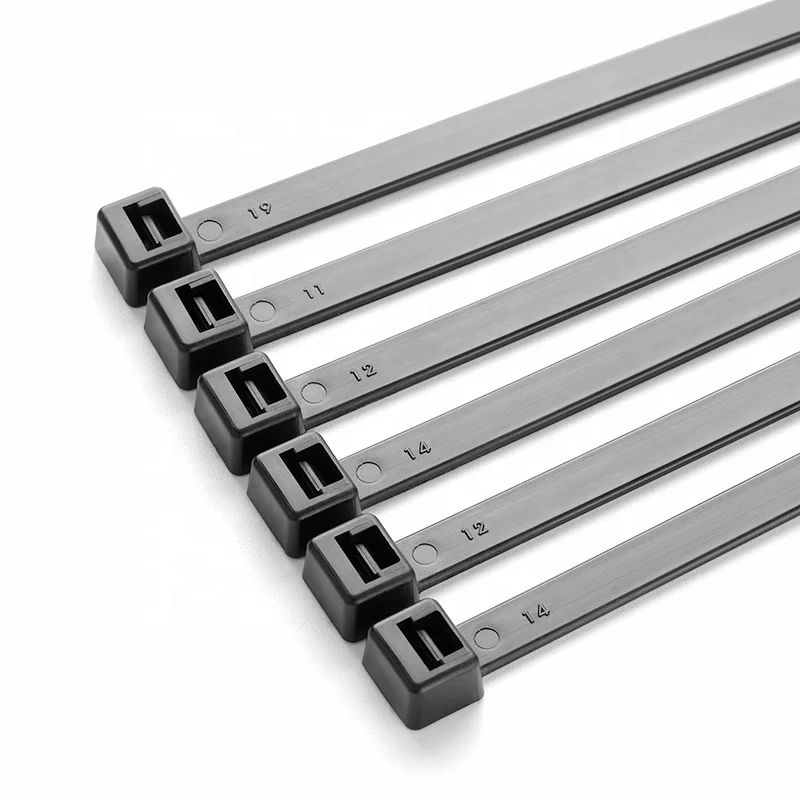 Factory Price Free Sample Plastic Self-locking Zip Ties Black 100% Nylon Cable Ties 4.8*200mm