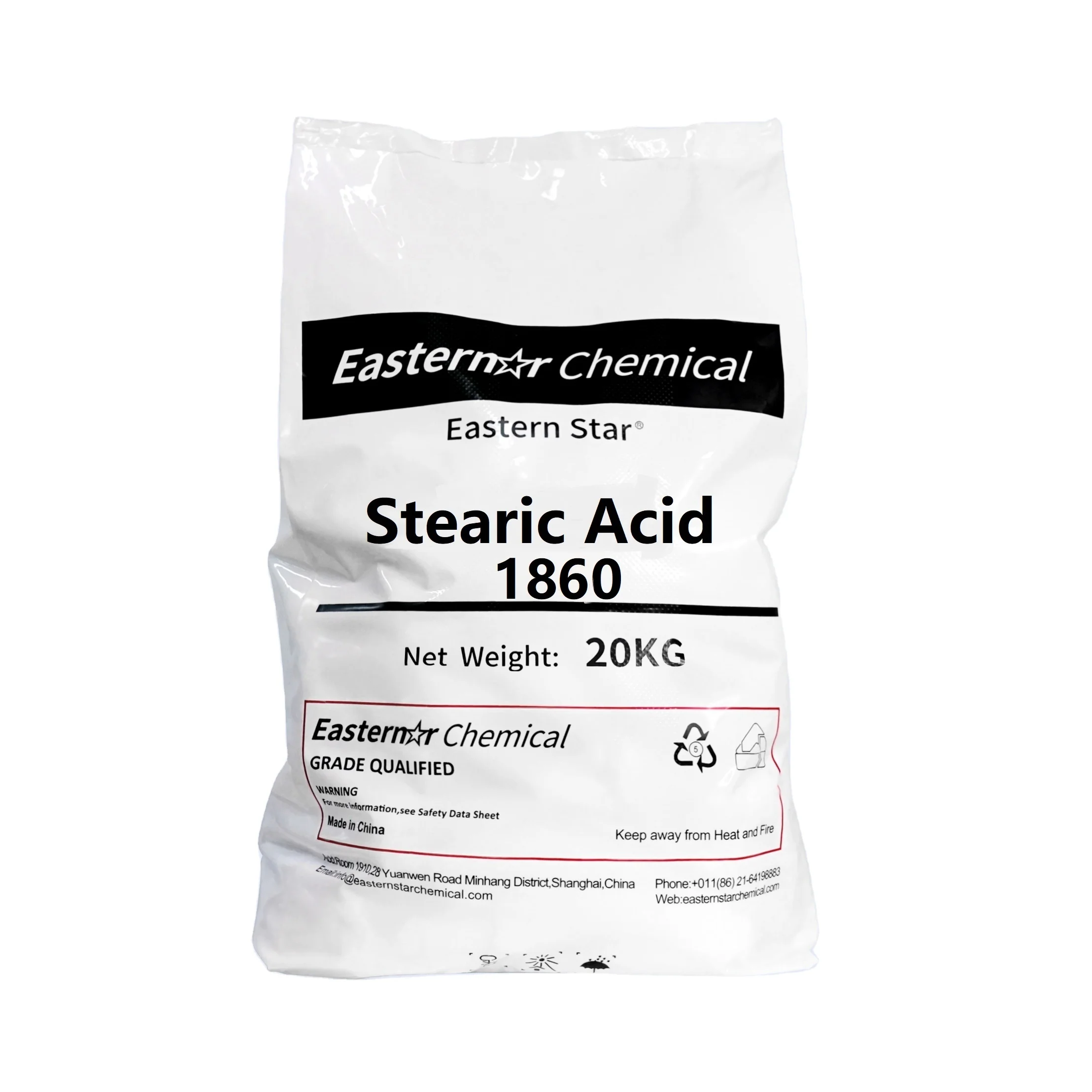 CAS 57-11-4 Industrial grade 40%-60% powder  1860 Stearic acid raw material