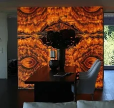 Luxurious Translucent Background onyx marble slabs Book Match onyx slab wholesale cheap price