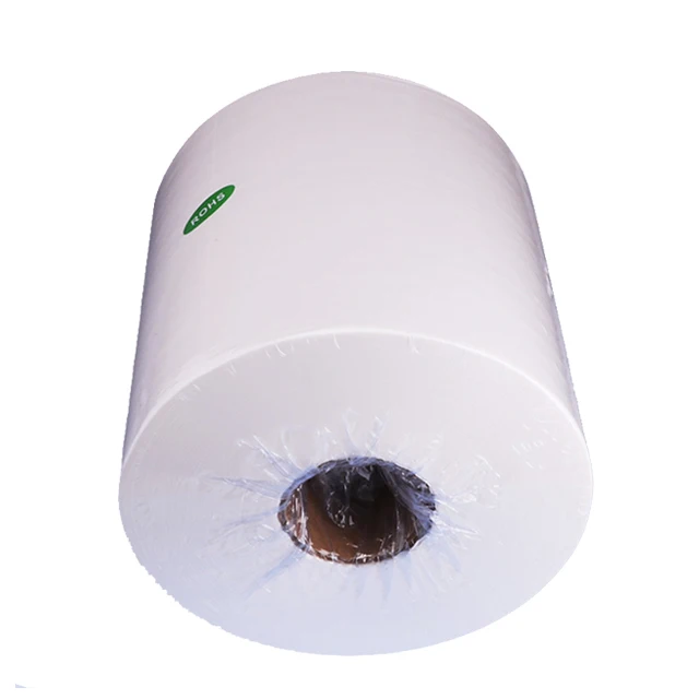 Lint free oil woodpulp jabo non woven cleaning cloth blue wipers industrial paper cleanroom wipe roll