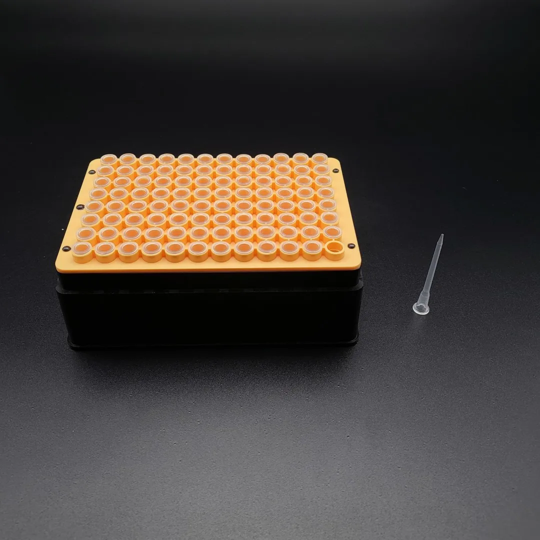 96 Wells 50UL Sterile Plastic Clear Low Adsorption Automation Perkin Elmer Filter Pipette Tip with Rack