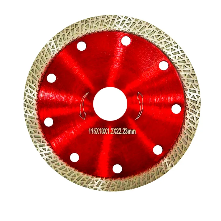 High-end Quality Diamant Disk 115/125/180/230mm Mesh Thin Turbo Cutting Saw Blade For Porcelain Tile Cutting Disc