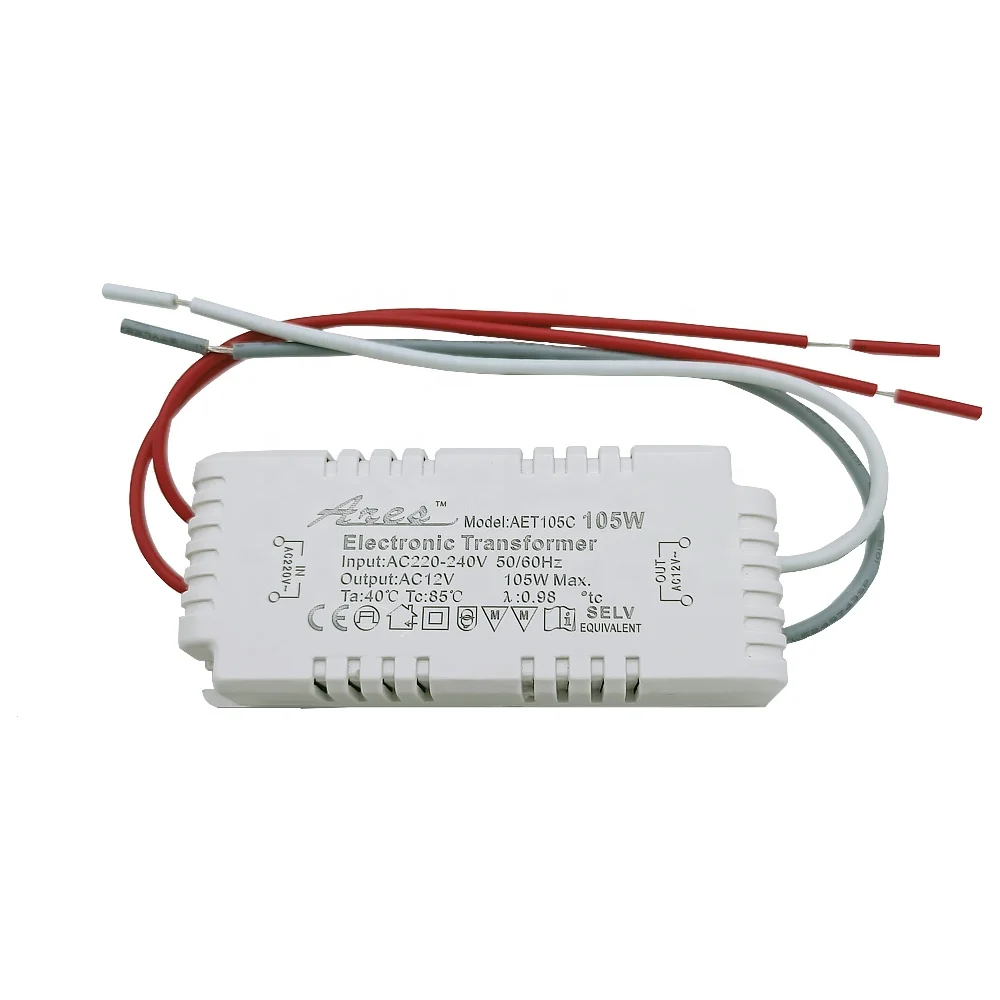 Dimmable 105W AC220V to AC12V Electronic Transformer For G4/G5.3 MR11/MR16 Quartz Lamp Halogen Lamp Crystal Lamp CE