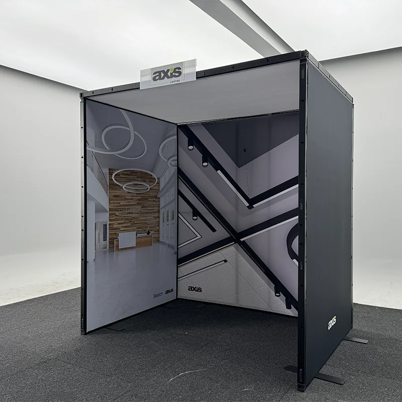 1.5x2.5m Customized Modular Aluminum Frame Trade Show Booth Easy Set up Exhibition Stand Display New Design