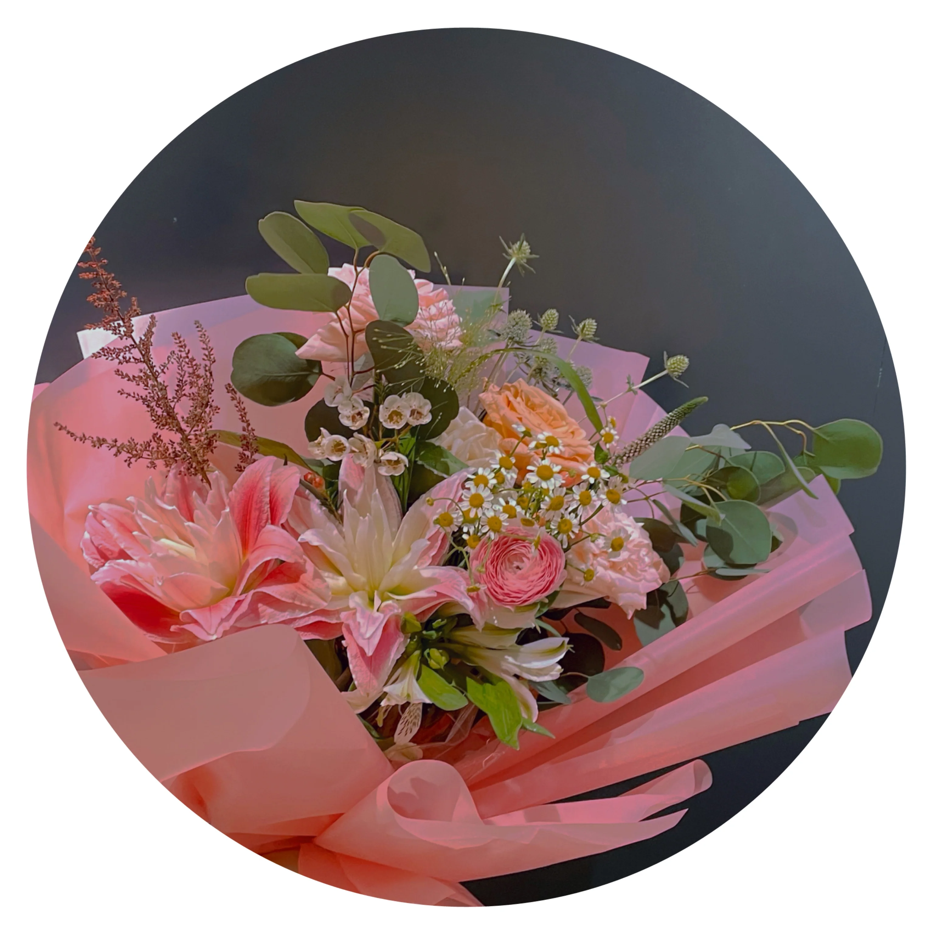 Yuhuiting flower pink bouquets for girls