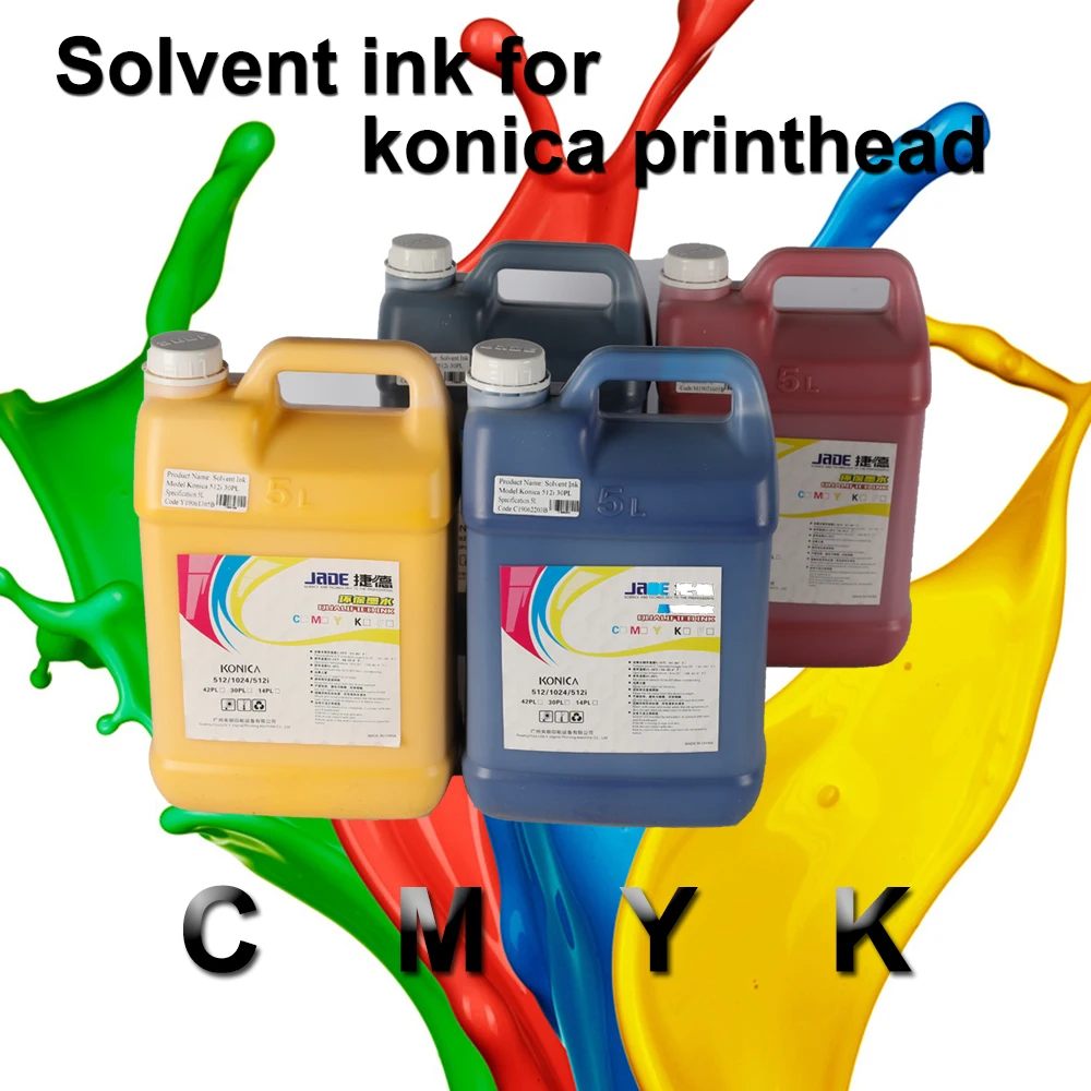 5L package flex printing ink konica 512i 30pl 42pl solvent based ink