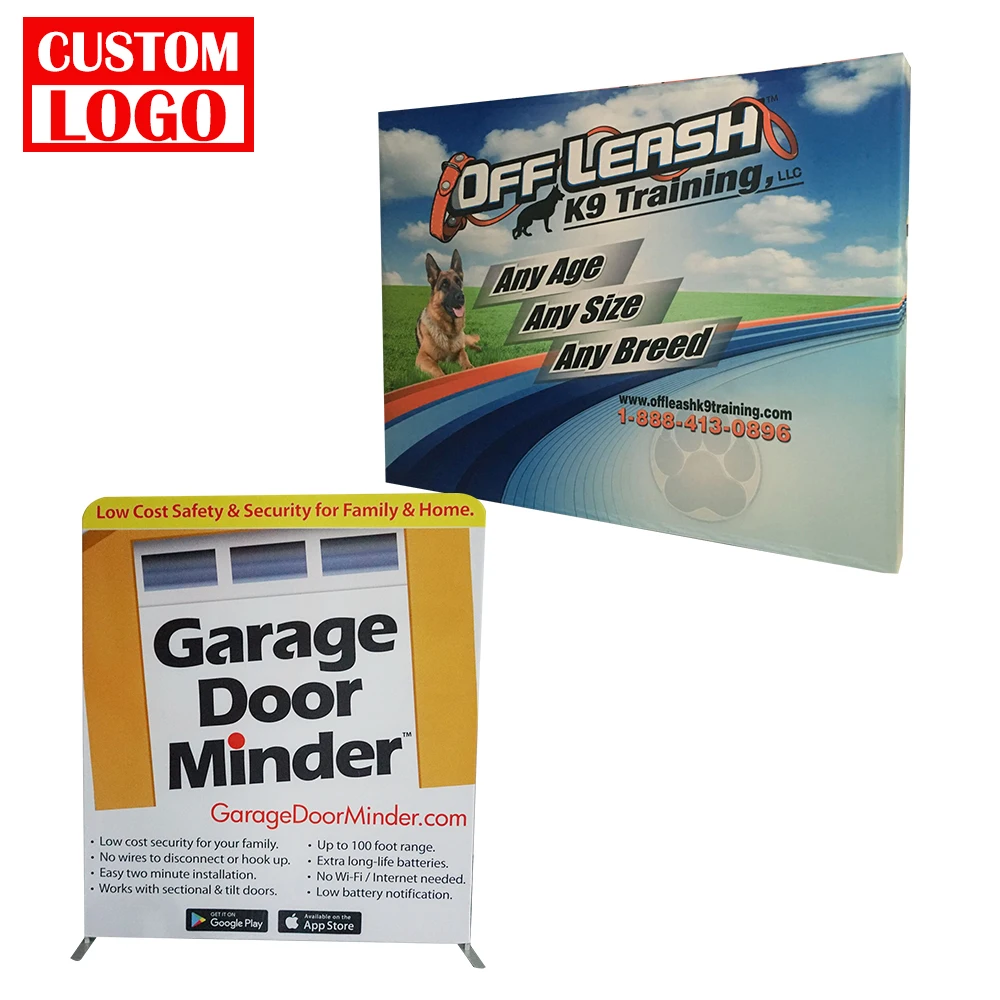 Pull Up Banner Stands Tension Fabric Pop Up Photo Booth Backdrop