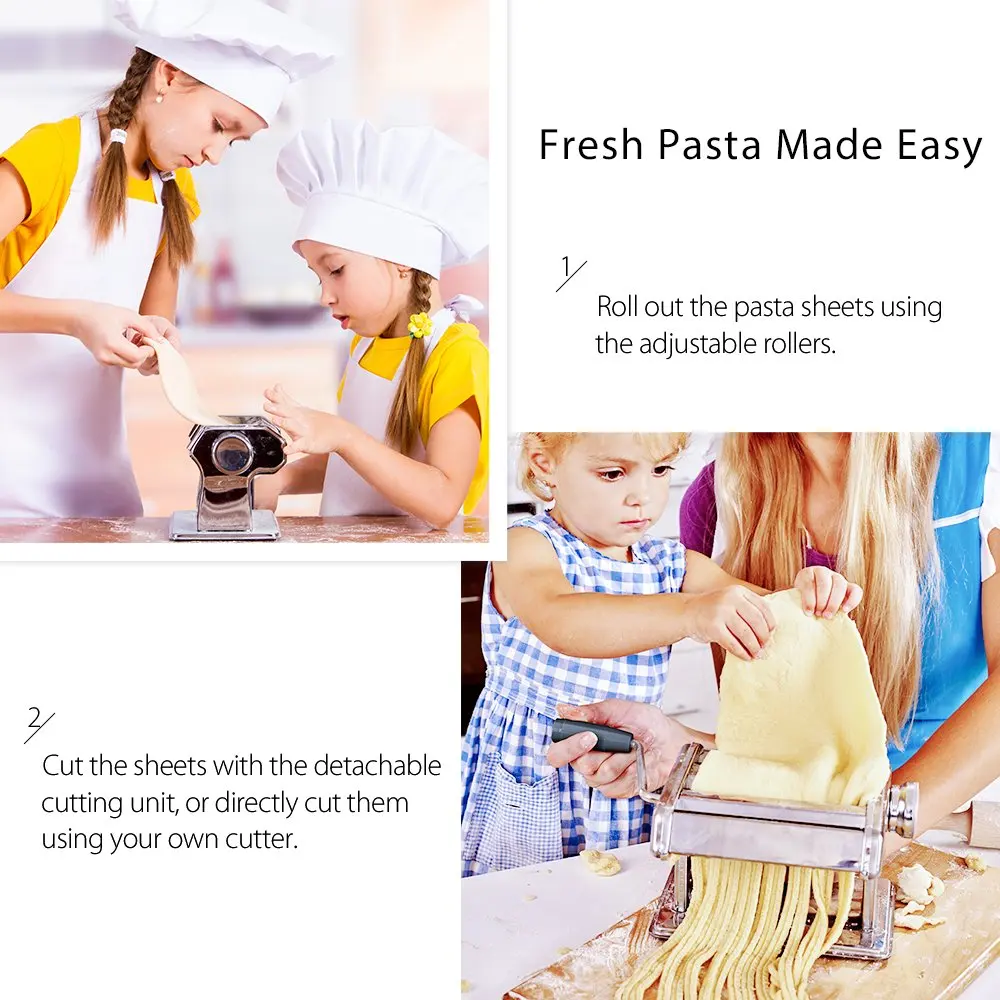 Italia Spaghetti Pasta maker Detachable Noodle maker manual Pasta machine Homeuse Noodles machine dough and pasta cutter machine