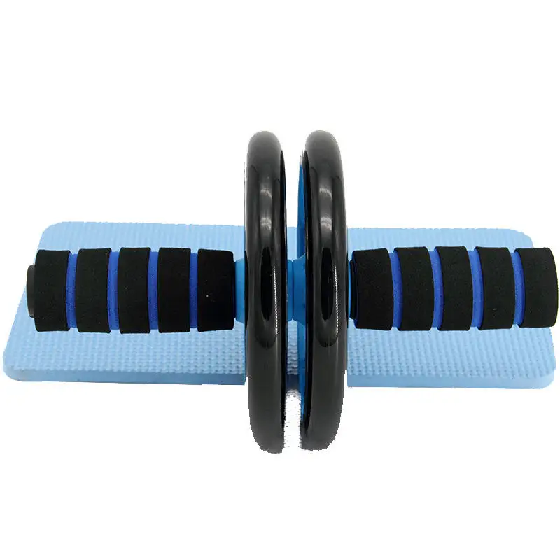 Abdominal core strength training multi functional flat support automatic rebound abdominal wheel roller