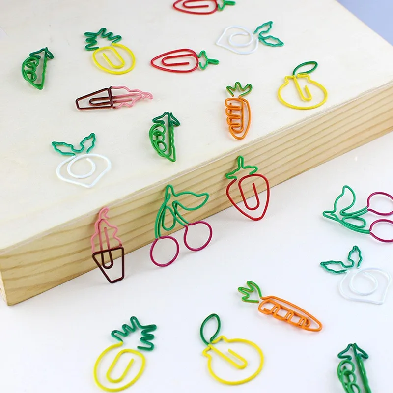 The Fruit Types of Paper Clip,Decorative Cherry Shaped Paper Clips for Office School
