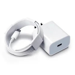Best Usb Type C Wall Charger And Data Cable 20w Pd Fast Charging Mobile Phone Power Adapter For Iphone Apple