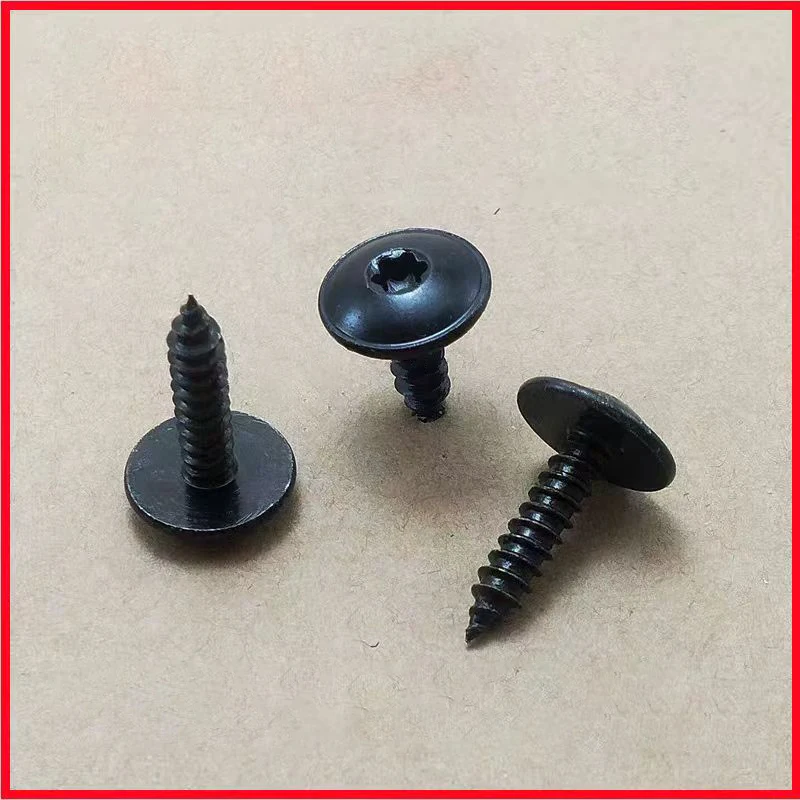 Customized Black Truss Washer Head Torx Drive Self Tapping Auto Screw with Needle Sharp Point