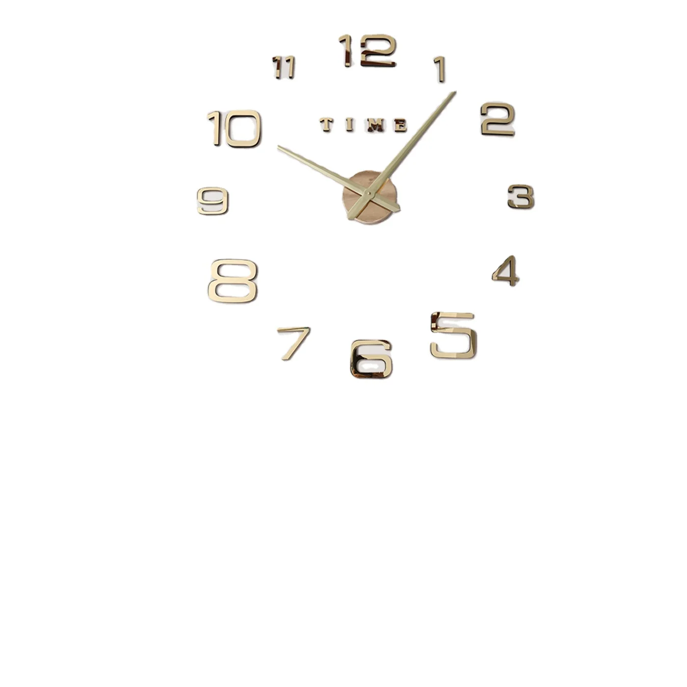 Wholesale Modern Home Decorative Wall Mounted Watches Frameless Sticker 3d Diy Wall Clocks
