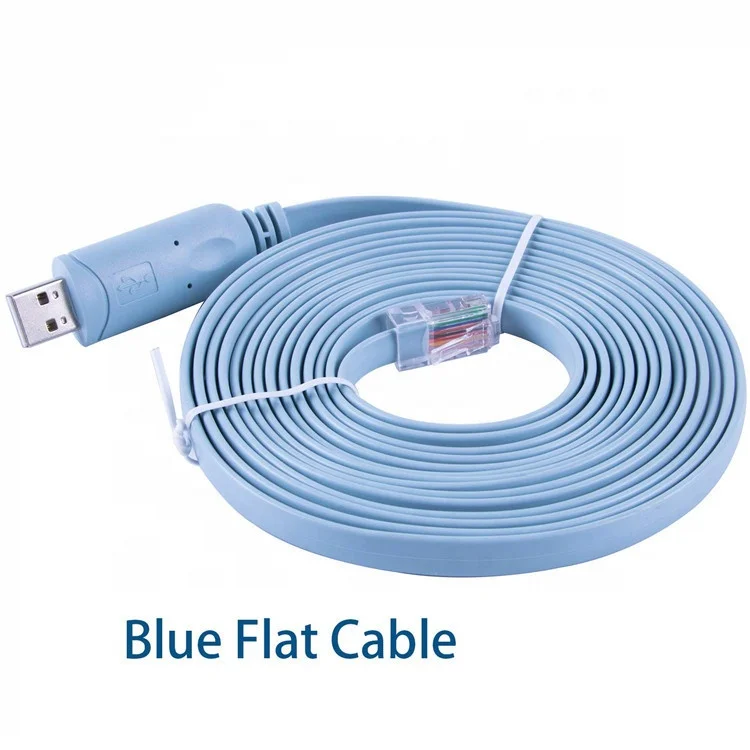 Customized Compatible WIN10 Plug and Play FTDI RS232 USB Connecteur Rj45 8P8C Console Usb Extender Over Rj45 Cable