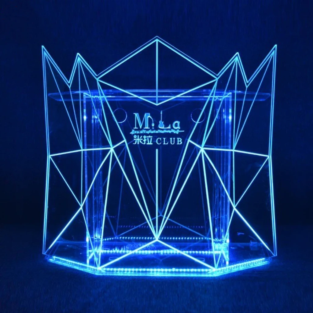 Dj Table Activated Club Disco Party Bar Dj - perfect for stage or studio using hybrid controller Led light equipment