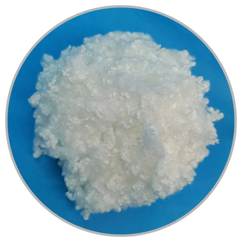 China factory fiber hcs silicone  polyester hollow fiber for sofa filling material