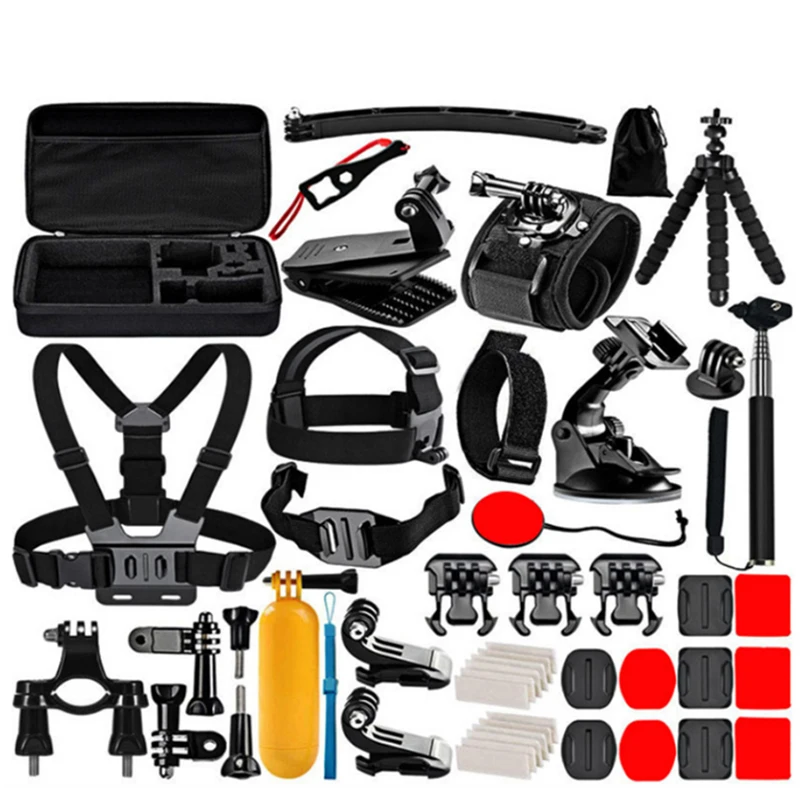 
Аксессуары 50in1Kit для Go pro 9 8 7 6 5 4 аксессуары для спортивной камеры с кронштейном 