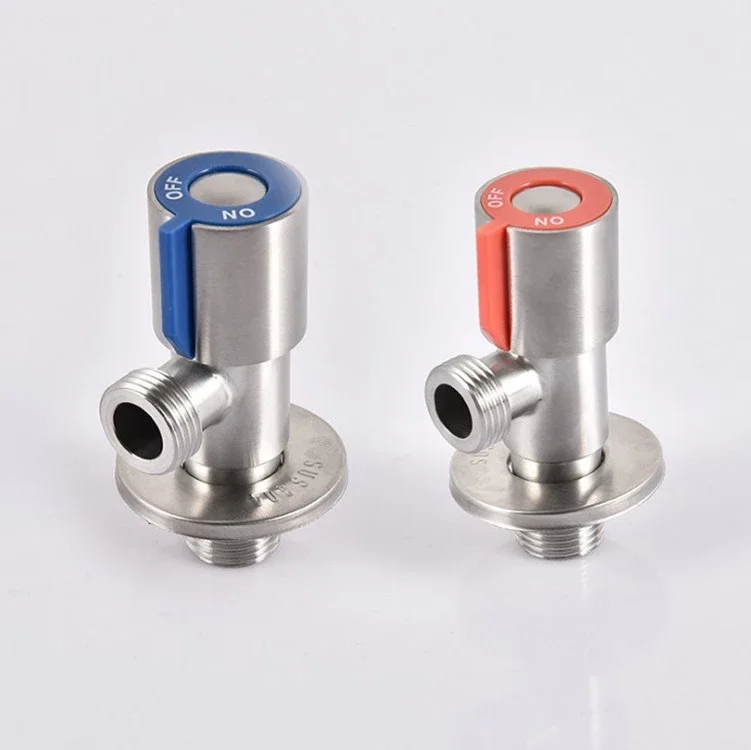 Cheap bathroom kitchen toilet usage thread 1/2 angle valve modern hot cold water 90 degree angle stop valve