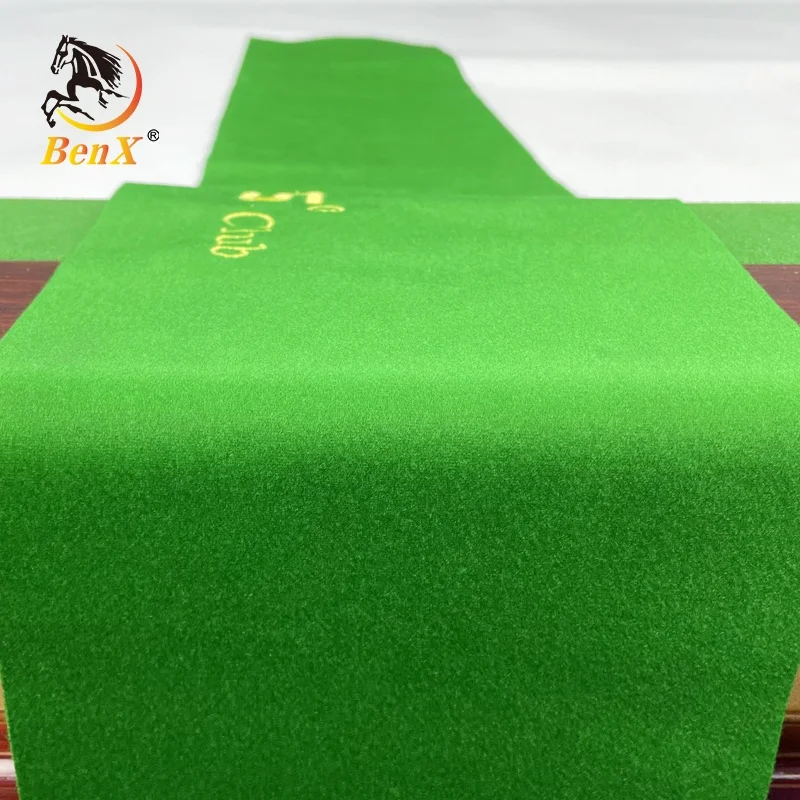 BenX PNS Club Высококачественная бильярдная скатерть для снукера 12 футов шерстяная ткань зеленого цвета