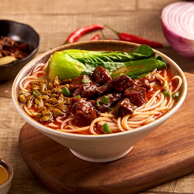 
 Рисовая вермишель с соусом  