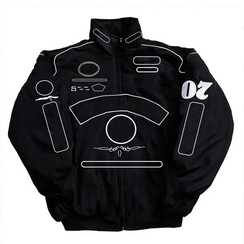 ZGBROTHERS Dropshipping American Men And Women Riding Embroidered Motorcycle Suit Vintage Racing Jacket