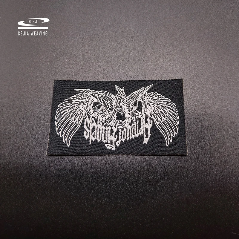 Custom Logo Sew-on Jeans Shoes Bags Woven Patches Multicolor DIY Applique Badges Iron On Woven Patch