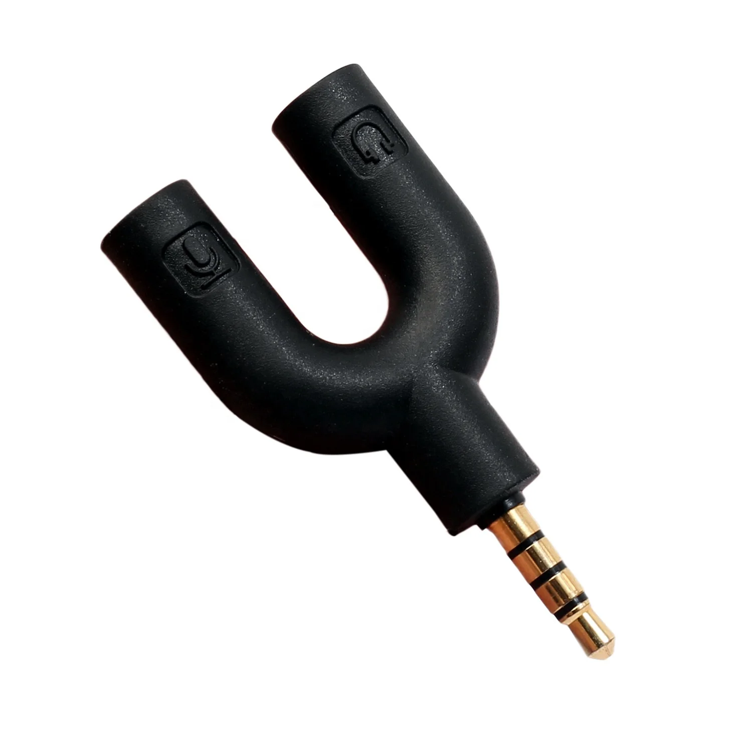 Suitable for Phone headphones with 1/2 ctia standard U-shaped microphone 3.5 microphone audio adapter