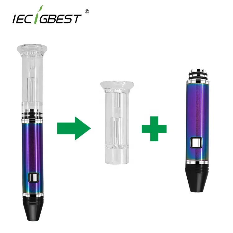 
2020 Portable Dab Rig Glass Pipe Dab Pen Vaporizer Cozzy Wax Waterless Vaporizer 1000mAh Quartz Wax Pen 