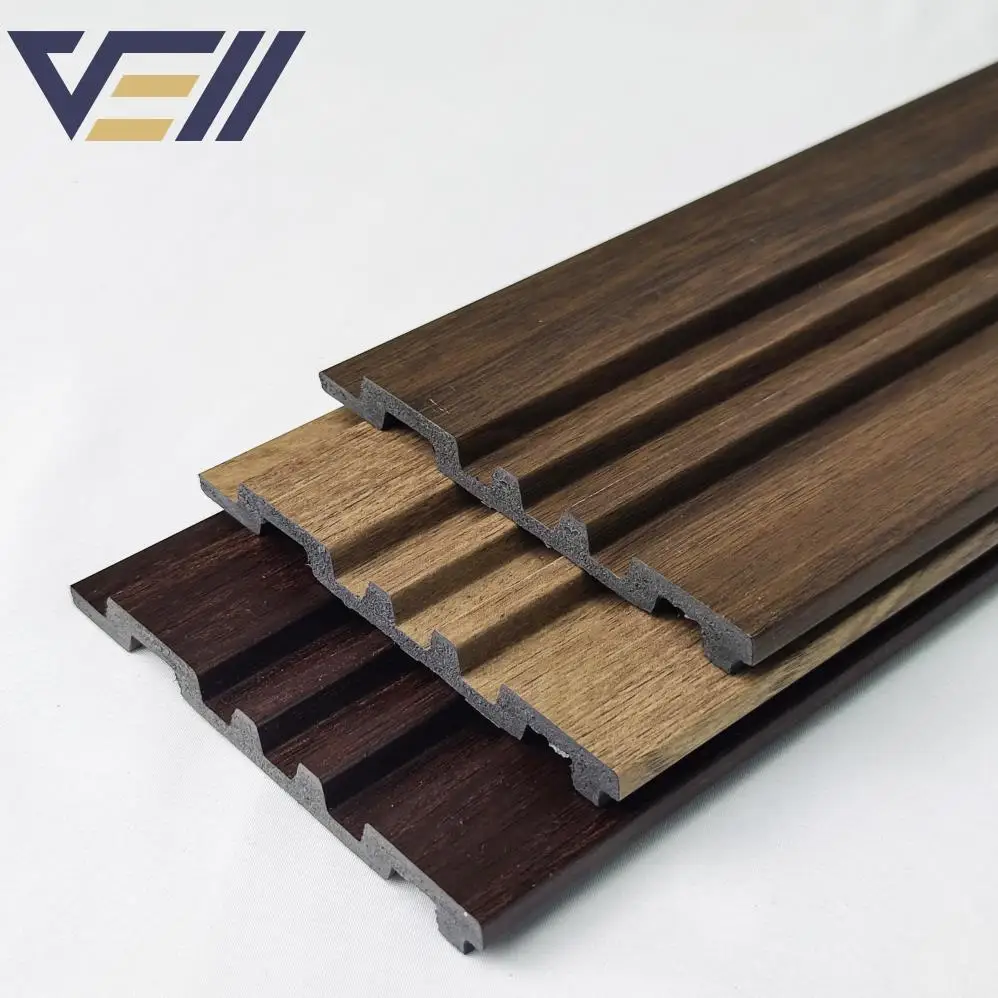 2024 Latest Models Wooden Grain Ps Interior Fluted Panels Ps Wall Panel