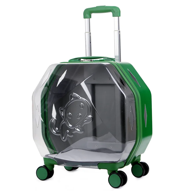 Hot Sell Airline Approved 4 Wheel Trolleys Bubble Stroller Cat Dog Easy Walk Folding Travel Carrier With Pet Tote Bag