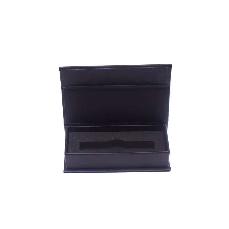 1g empty cart packaging luxury box big chief cartridge packaging black matte rigid cardboard box custom silver foil magnetic box