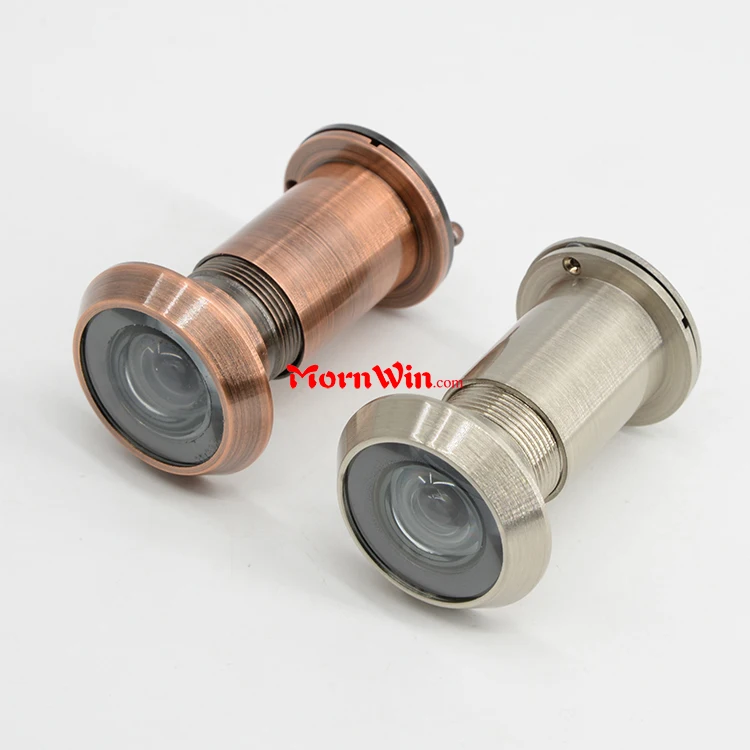 brass peephole  lens door viewer with privacy cover