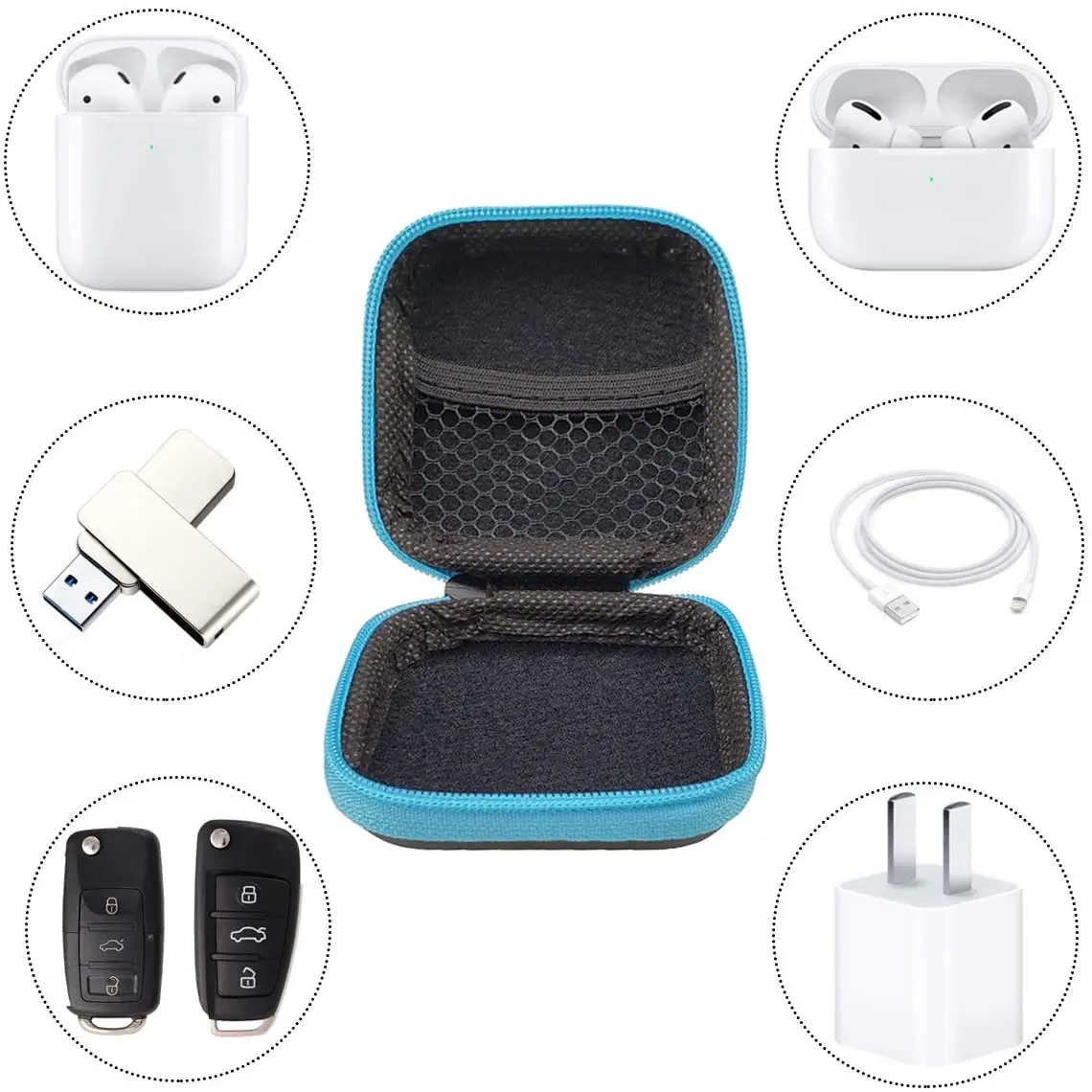 Жесткий инструмент на молнии с небольшой сумкой для переноски, оптовая продажа, наушники-вкладыши с застежкой-молнией, пенопластовые наушники, водонепроницаемый чехол для наушников Eva