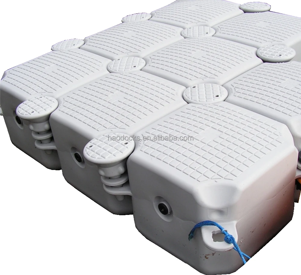 stable economical plastic cube dock floating helipad platform helicopter floating deck