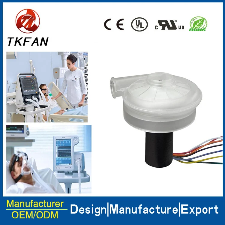 65*65*60 мм мини-воздуходувка высокого давления 24 В DC CPAP воздуходувка для респираторного применения