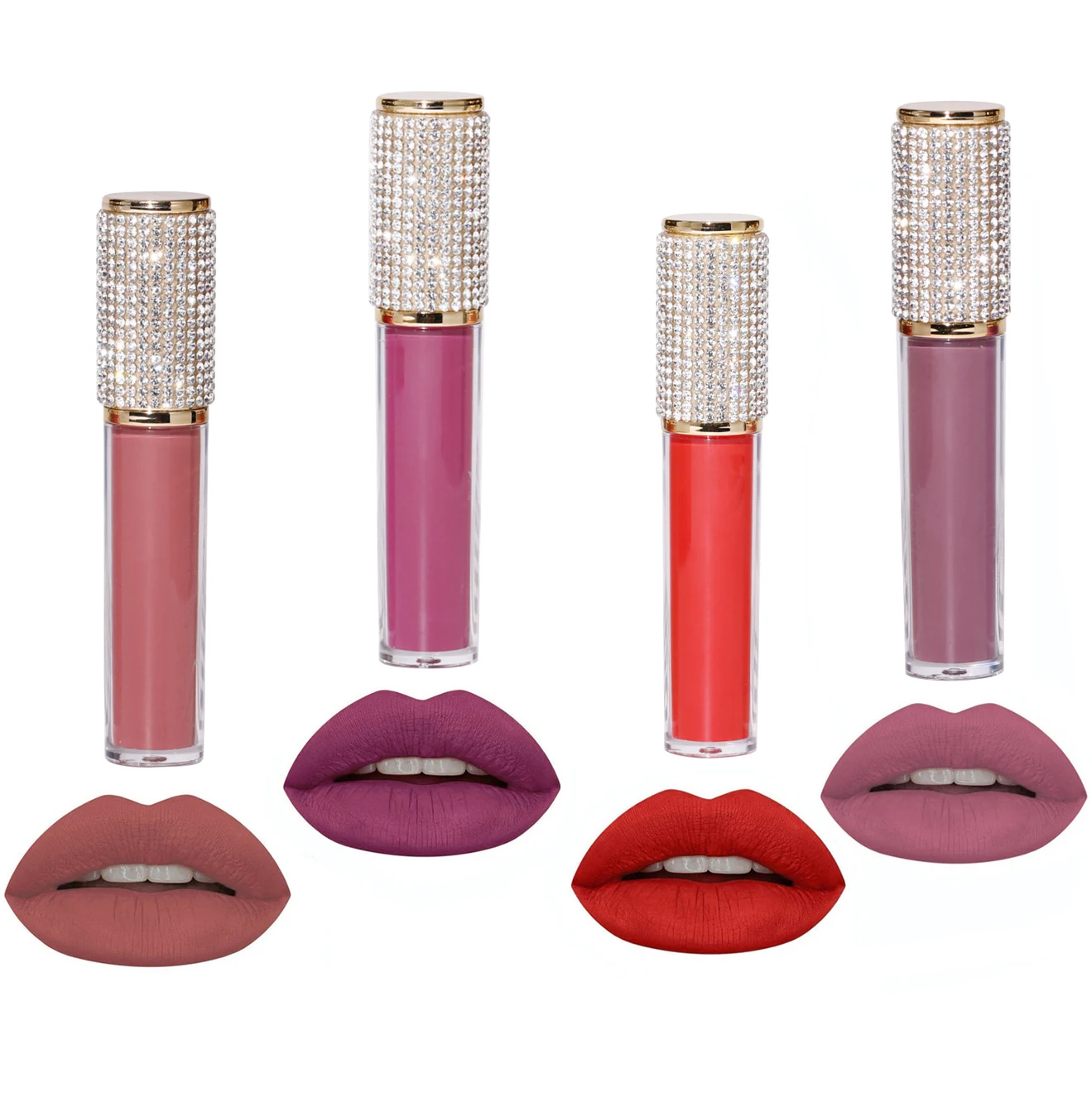 Wholesale 57 Color Velvet Nude Red Liquid Lipstick Matte Custom Label Vegan Waterproof 200 ml Low MOQ