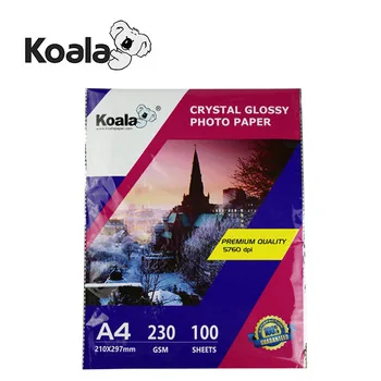 Koala premium 230 г белая глянцевая струйная фотобумага A4