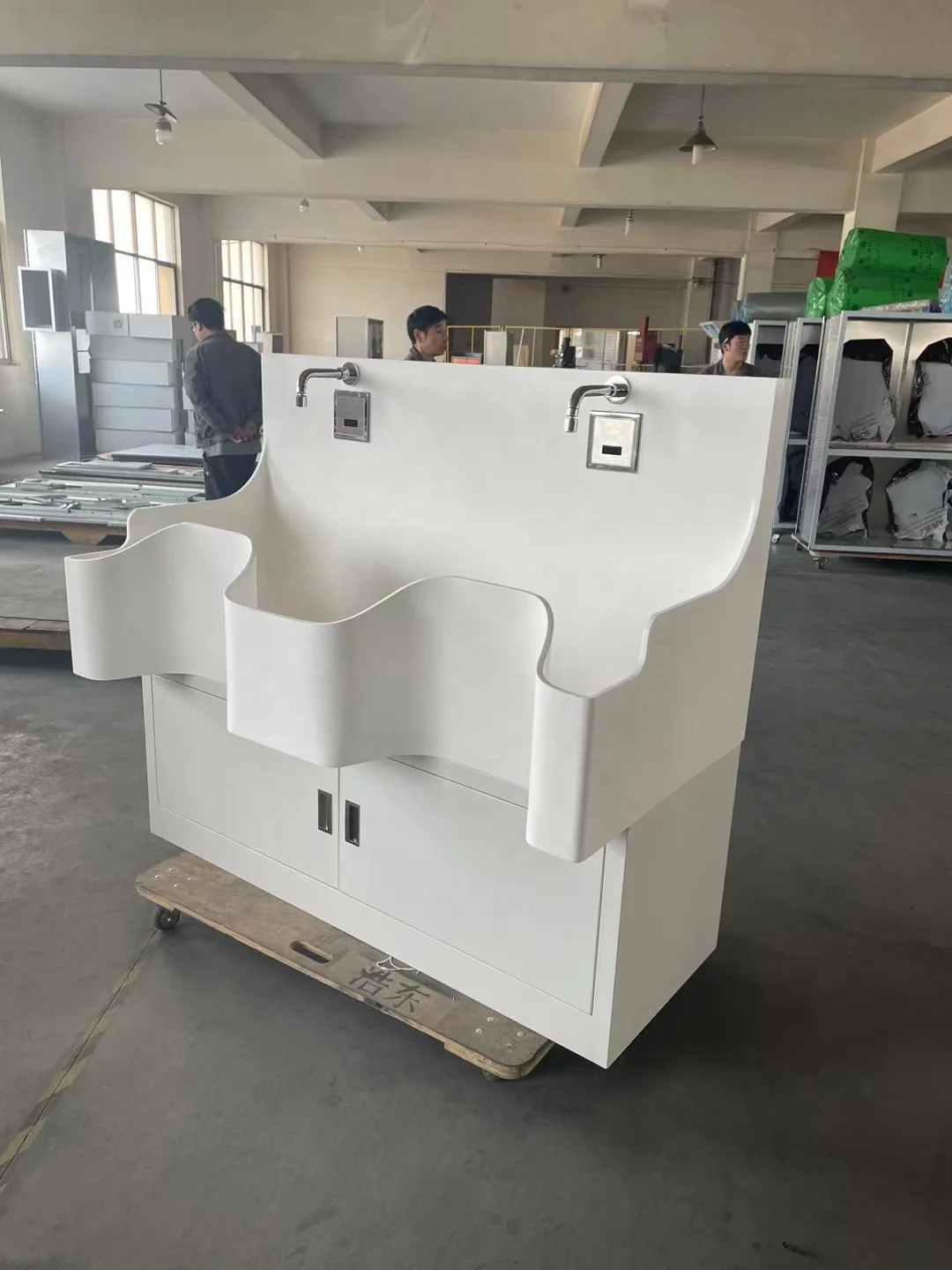 Medical and surgical Operating wash basin customized hospital Solid surface stone