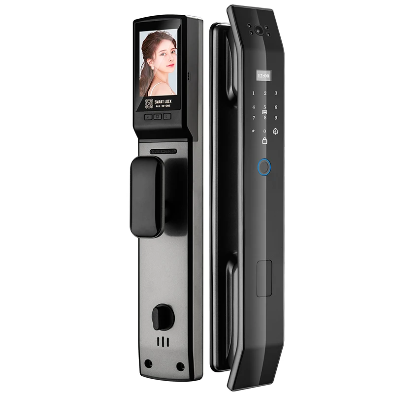 front door tuya wifi digital lock face recognation biometric fingerprint wifi lock with camera