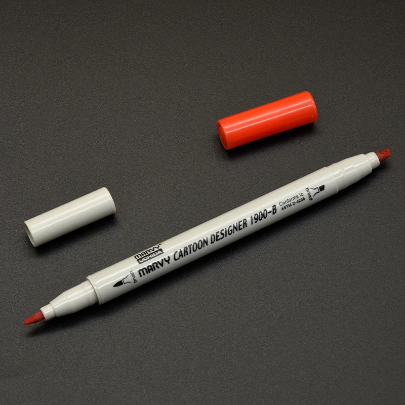 PM BEAUTY Professional Marker Pen Skin Marker Pen Tattoo Surgical Pen Waterproof Surgical Skin Markers with Paper Ruler